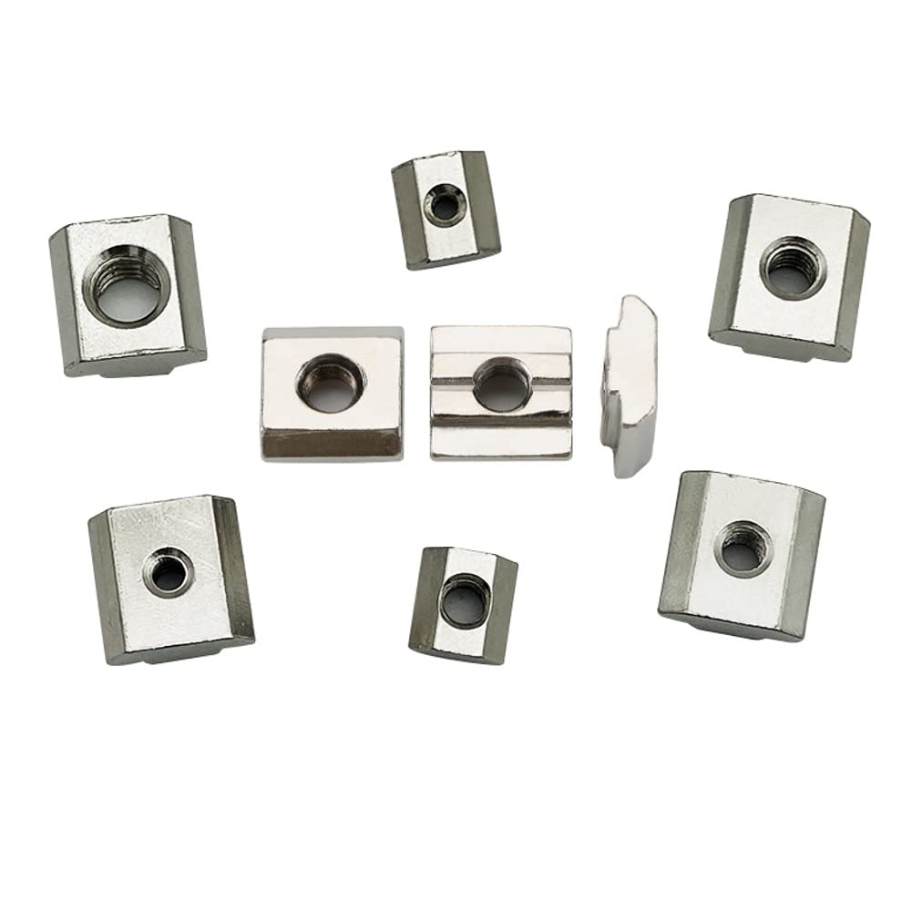 Dadi A Testa Martello M3 - 100 Pezzi In Acciaio Nichelato Per Profili Alluminio E Fai Da Te - Foto 8