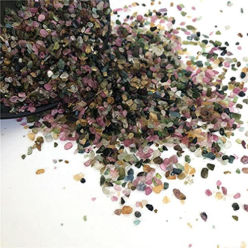YANGB Pierre de Reiki 100g Degaussing Stone Minerals Fish Tank Cristal Naturel Pierre De Gravier Décorative (Color : Tourmaline)