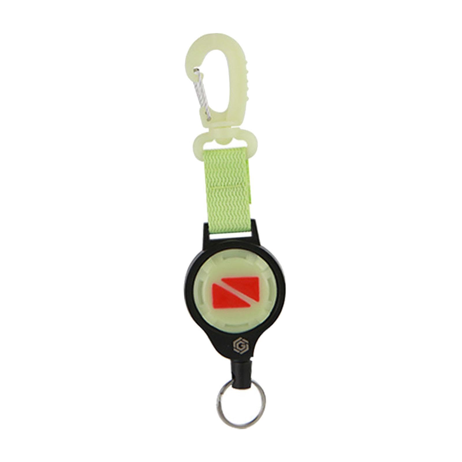Diving Retractor con Moschettone Estensibile in Acciaio Cinghia Elastica Retrattile per Attrezzi Subacquei Gancio Portapinze Maschera Boccaglio Suppor