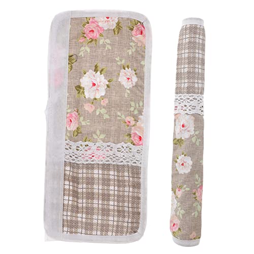 GOOHOCHY 1 Par Cubierta protectora antiestática mangas de la manija de la puerta del refrigerador cubierta de la manija de la puerta del congelador Cubierta para manijas de refrigerador