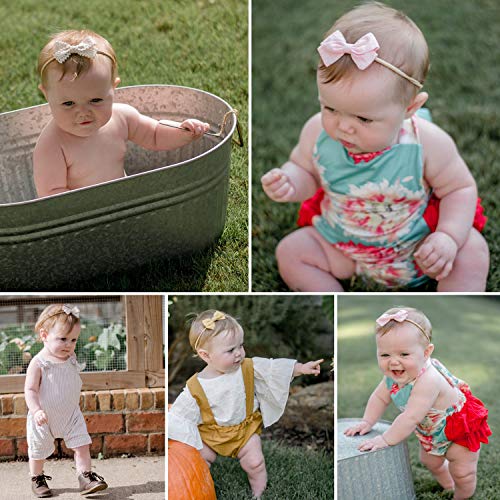 Littlejojo Baby Girl Headbands And Bows, Newborn Infant Toddler Nylon Hairbands Hair Accessories #TOP2