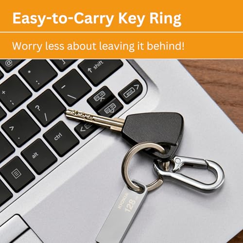 Image of KIOXIA TransMemory U366 128GB USB 3.2 Gen 1 Flash Drive - Small, Stylish Metallic Body with 5-Year Warranty (White)