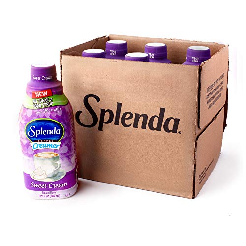 SPLENDA Sugar Free, Low Calorie Sweet Cream Coffee Creamer. Pack of 6 (32 fl oz Bottles)