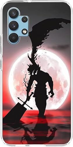 Funda protectora transparente suave TPU antideslizante anticaída para Samsung Galaxy A32 5G Meliodas Anime Japón Comic01
