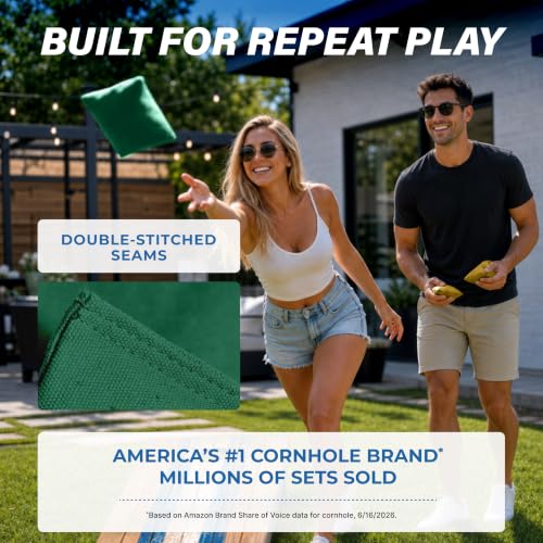 Image of GoSports Classic Cornhole Bean Bags Set of 4-16 Colors Available - Regulation All Weather, Mix and Match