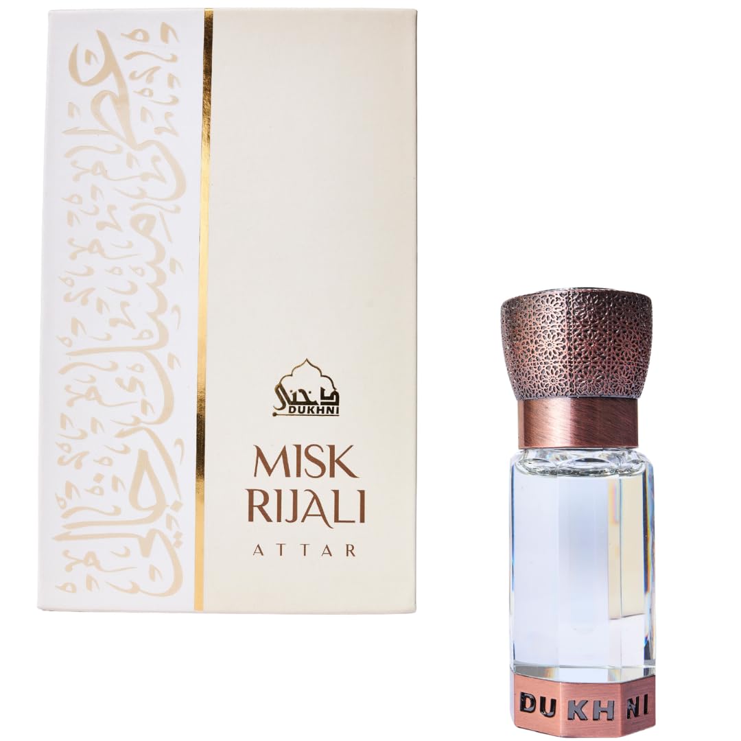 Misk Rijali Attar by Dukhni | Soft Silky White Musk | Authentic Arabic Fragrance Oil | 100% Pure, Alcohol-Free | 1 bottle x 6ml-image-39
