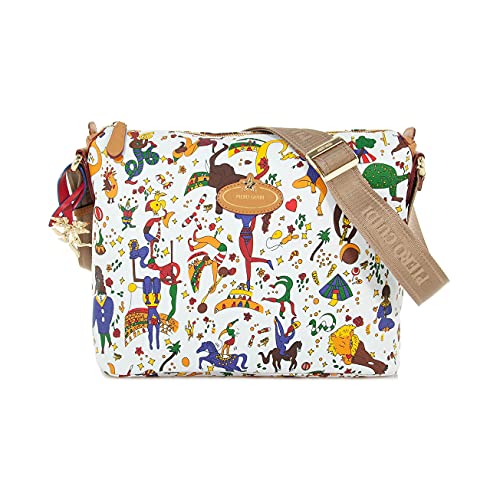  piero guidi BORSA DONNA SLING BAG TRACOLLA MAGIC CIRCUS BIANCO L1P034038-90