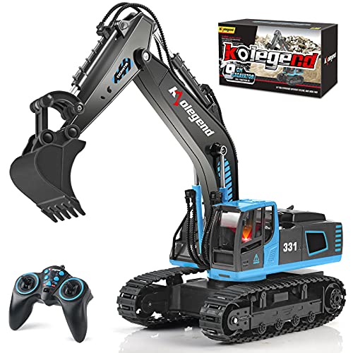 kolegend 3 in 1 Remote Control Excavator Toy 1/14 Scale RC...