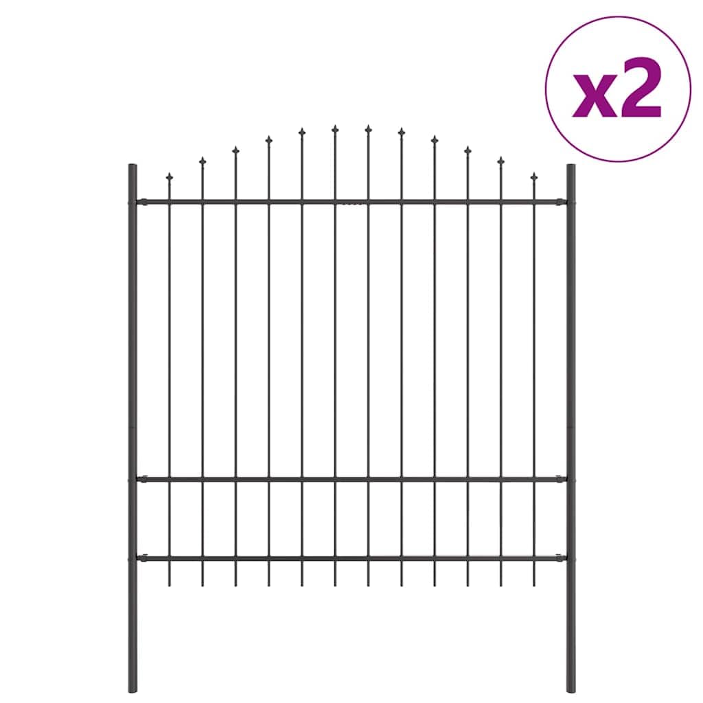 vidaXL Ogrodzenie Ogrodowe WOERDEN 2 szt. 170 x 215 cm Szary