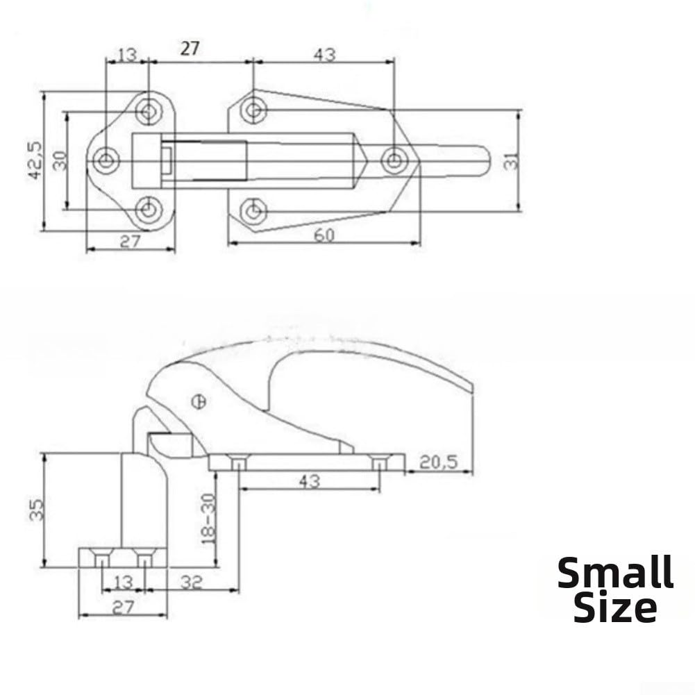 Asa de Repuesto para Horno Instalación Sencilla Plateada(Large)
