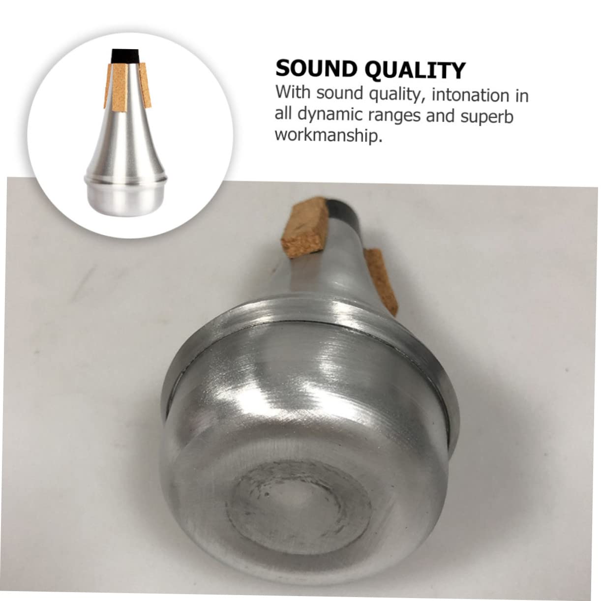 FAVOMOTO Music Instrument Mute Device Trumpet Portable Mini Muffler Trumpet Accessories for Brass Instruments