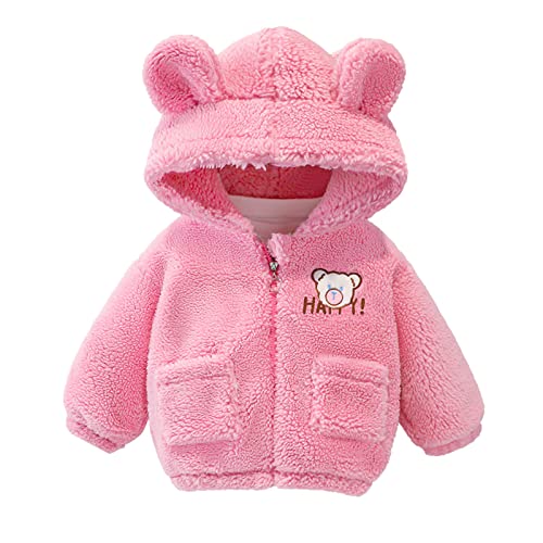 Baby Boy Jacket Newborn Infant Girl Zipper Hooded Warm Coat Winter Long Sleeve Solid Outerwear 0 to 3T