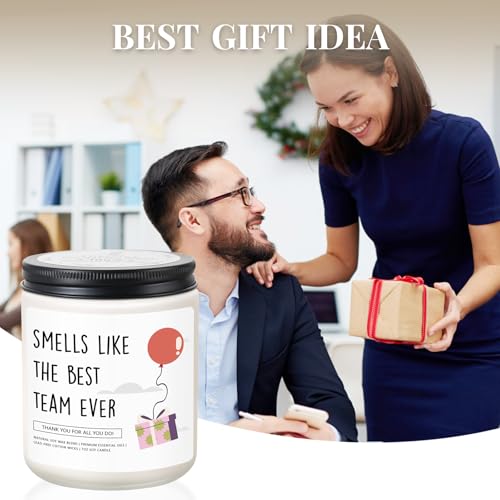 Cadeau de remerciement pour employé et collègue, bougie lavande pour Noël et Nouvel An