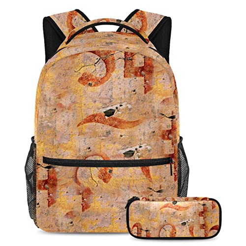 Sac à dos de voyage avec trousse pour organiser les affaires d'école