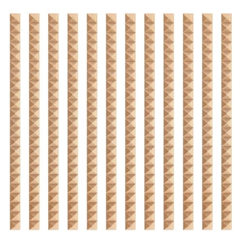 BE-TOOL 12PCS Decorative Trim, DIY Custom Wood Trim, Wood Moldings & Trims, Solid Wood Craft(30 * 7mm/1.18 * 0.27in)