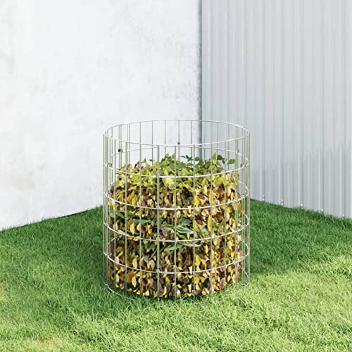 Xichuzi Compostador de jardín Acero galvanizado Ø50x50 cm, Compostadora Organica Jardin, Vermicompostador, Composteras Huerto, Compostera Domestica