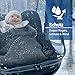 Zamboo Premium Regenschutz Babyschale mit großem Reißverschluss Fenster (z.B. passend für Maxi-Cosi, Cybex, Römer), Universal Regenverdeck für idealen Schutz und schnellen Kontakt - Transparent