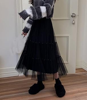 Amazon.com: Women 78 Cm Length Big Swing Tulle Skirt Women