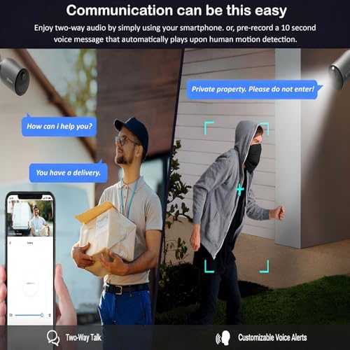 Image of EZVIZ WiFi Camera, Outdoor Security Camera, 2K Wireless Solar + Battery Powered CCTV Camera, Color Night Vision, 2-Way Talk, Human Detection, Active Defense, Weatherproof, Alexa, EB3