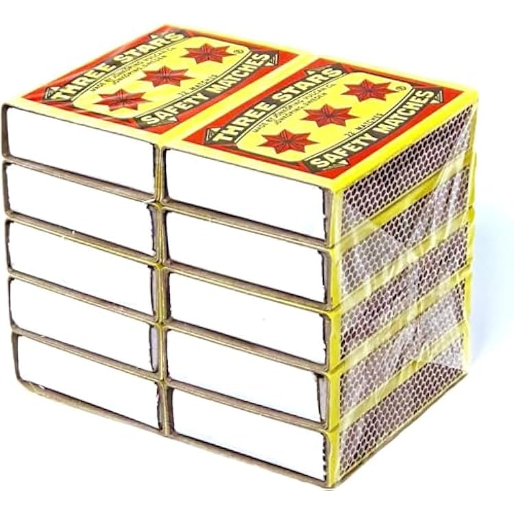 Three Stars Swedish Safety Matches - 100 Pack