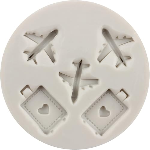 Miniatura 3 de MINFEIDMS Molde de silicona para hélice de avión para decoración de tartas, decoración de cupcakes, pasta de goma de chocolate, pasta de polímero de