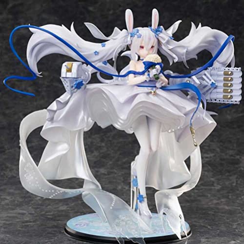 1/7 Azur Lane Action Figures, 24Cm Uss Laffey White Rabbit And Pledge Wedding Dress Ver. Anime Toy Statue Pvc Environmental Protection Materials Decoration Ornaments #TOP3