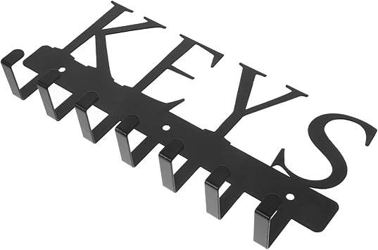 Wall-Mounted Key Holder 1 Hook Iron Key Rack for Entryway Cute Modern for Wall for Home or Office Storage