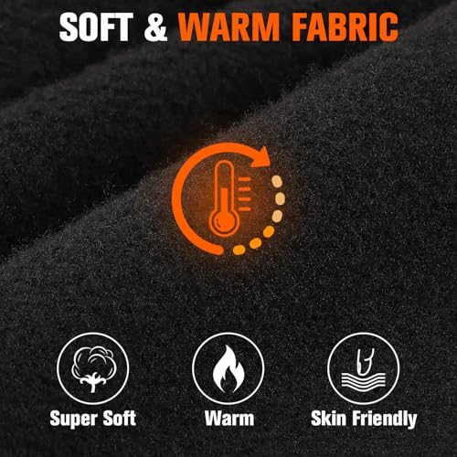 Yaniky Balaclava Ski Mask Windproof Thermal Winter Face Mask For Men Women Full Face Cover For Cold Weather Skiing Motorcycle Black thumb #1