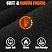 Balaclava Ski Mask Windproof Thermal Winter Face Mask for Men Women Full Face Cover for Cold Weather Skiing Motorcycle Black