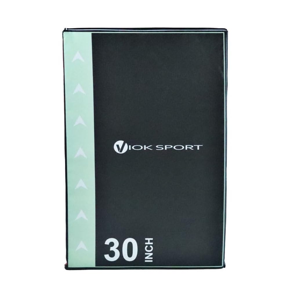 VIOK SPORT Cajón de Salto Pliométrico Soft 40x50x60 cm, 17 kg - Ideal para Entrenamientos de Agilidad y Potencia en Casa o Gimnasio con Superficie Acolchada para Mayor Seguridad