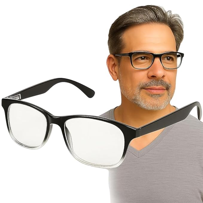 "Adjustable Focus Reading Glasses for Men & Women | +0.5 to +2.5 Auto Focus Progressive Readers Blocking Rimless Lightweight Specs for Screen, Book & Daily Use – Special Edition-image-26