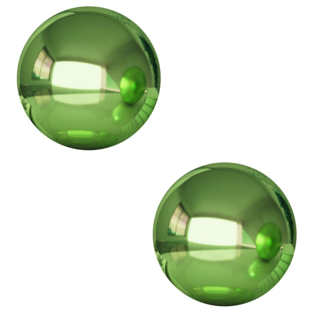 Sfera riflettente da giardino, 2 pezzi, decorazione che adorna il globo riflettente per l'osservazione esterna, sfera infrangibile, per specchi esterni, sfera da giardino, sfera lucidante in acciaio