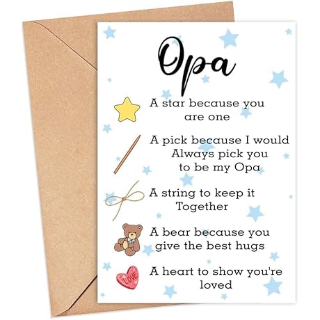 Sentiments Expressed Through Thoughtfulness: OPA Fathers Day Card