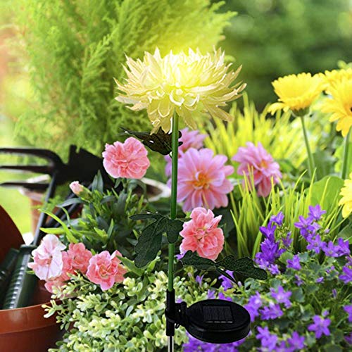 Lampe solaire décorative de fleurs haut de gamme pour aménagement de terrasse