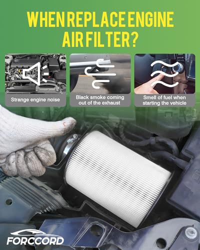 Image of 2-Pack Engine Air Filters for F-150 1997-08 (4.2L 4.6L), F-150 1997-03 5.4L | for Ford Expedition 1997-04 5.4L, E-350 Super Duty 1999-16 5.4L, Replace #CA8039, Engine Filter Replacement Car Accessories