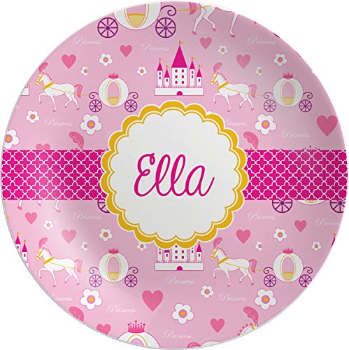 Personalized Princess Carriage Melamine Plate