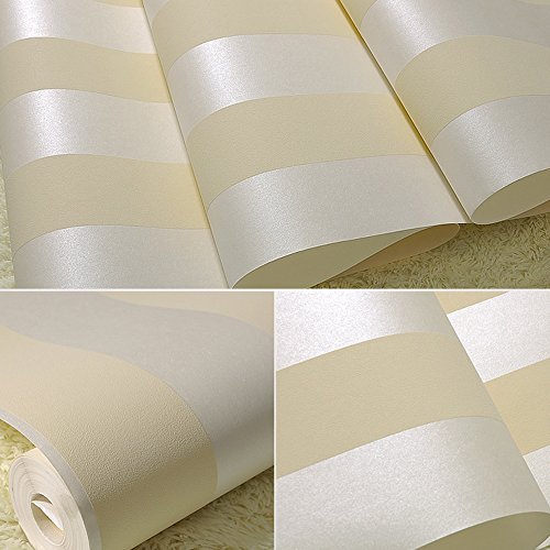 Qihang European Modern Minimalist Country Stripe Wallpaper Roll For Living Room Bedroom Tv Backdrop Wall Beige Color #TOP6