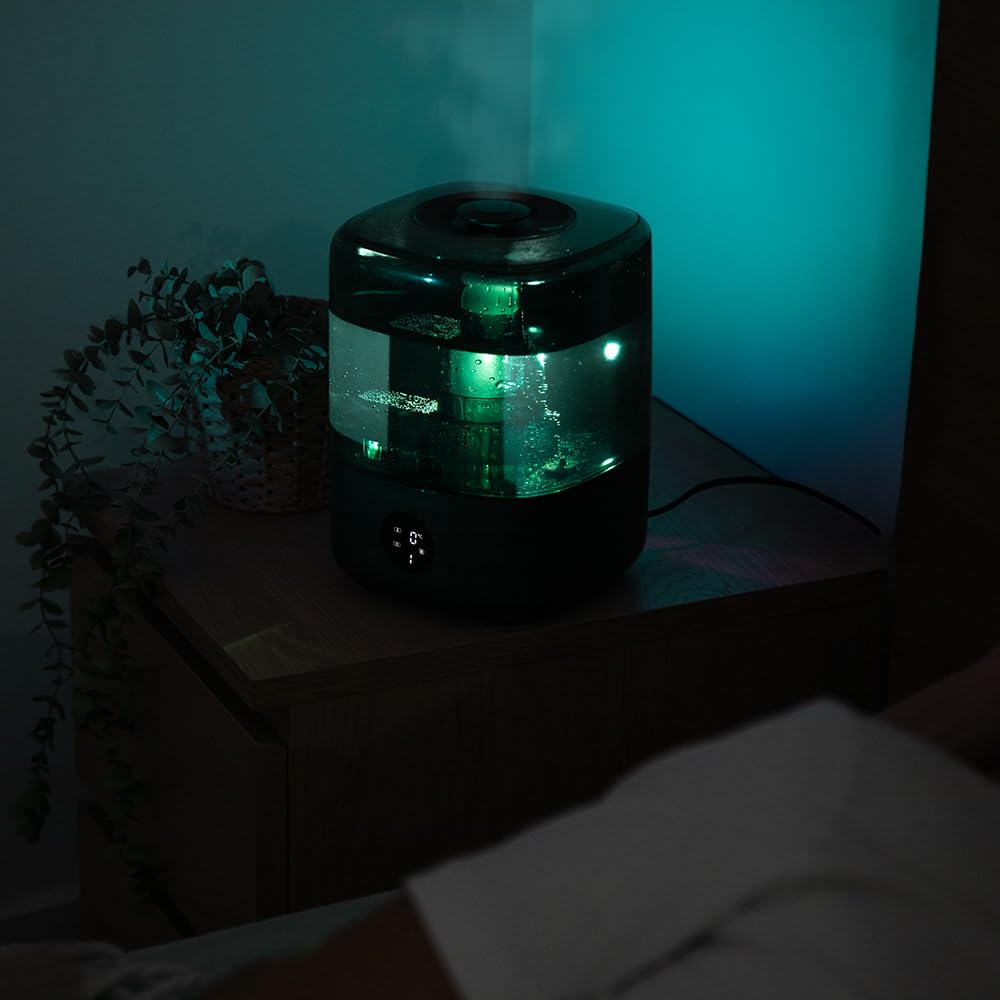 Cecotec Breezecare 2900 Smart nawilżacz wody, 25 W, maksymalne nawilżanie 300 ml/h, zbiornik 4,5 l, ekran dotykowy, timer do 8h, kontrola wilgotności 45% do 90%