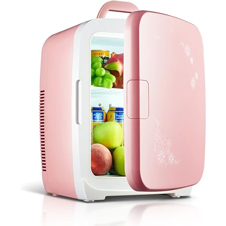 Amazon Co Jp 小型冷蔵庫 15 L ミニ冷蔵庫小さい冷凍家庭冷蔵庫車両用ホステル ミニ冷蔵庫 ピンク 42x30x32cm 17x12x13inch ホーム キッチン