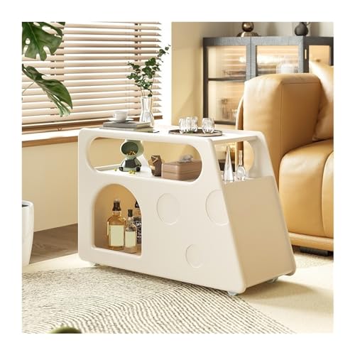 mesa auxiliar Mesa de centro móvil for sala de estar, varios estantes de almacenamiento laterales for el hogar, gabinete lateral creativo for sofá en esquina con varios carros dormitorio