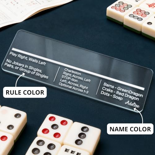 Lector de línea acrílico multicolor para Mahjong personalizado miniatura 2