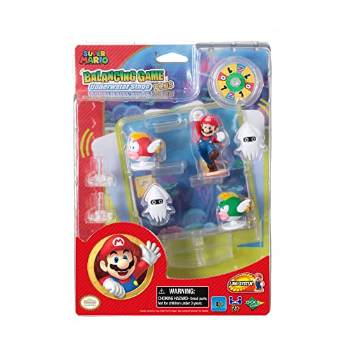 EPOCH Games 7392 Super Mario Balancing Game Plus Underwater Stage - Party Spiel Geschicklichkeitsspiel Bunt
