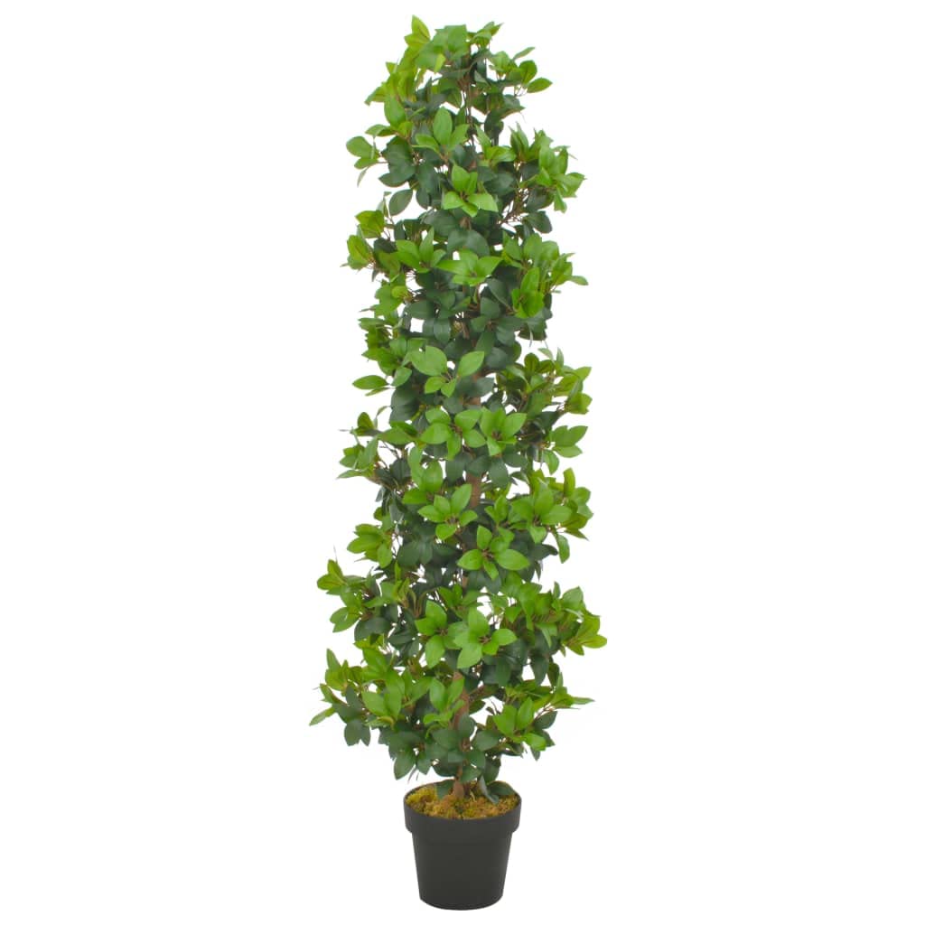 Vidaxl Artificial Plant Laurel Tree With Pot 150Cm Realistic Ery Green