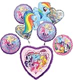 Anagram MLP Birthday Party Supplies Rainbow Dash Balloon Bouquet Decorations