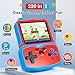 Portable Video Game Console for Kids, 220 Built-in Classic Retro Games, Handheld Plug & Play Player with 3.5'' IPS Screen, Rechargeable Travel Toy Birthday Gift for Boys & Girls- Blue