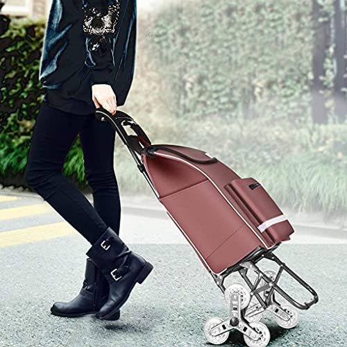 gbgymjm Einkaufstrolley-Tasche faltbar, Küchenaufbewahrung Utility-Carts Einkaufswagen Handwagen Auto Gepäckwagen… – Bild 3