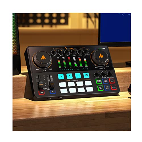 Maono AME2A USB-C Audio Interface – integrierte Effekte, XLR- und Inst-Eingang, inklusive Mikrofon