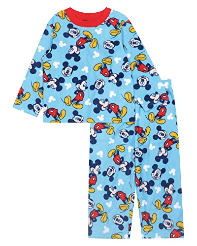 Image of Disney Boys' 2-Piece Loose-fit Pajama Set, Matching Shirts & Pants, Soft & Cute for Kids