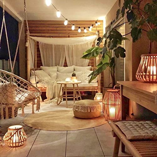 Newpow Outdoor String Lights 48Ft With Led Filament Bulbs 23+2(Spare) Dimmable Shatterproof Waterproof, For Indoor/Outdoor Decoration And Lighting, Edison Vintage Style Warm 2200K #TOP6