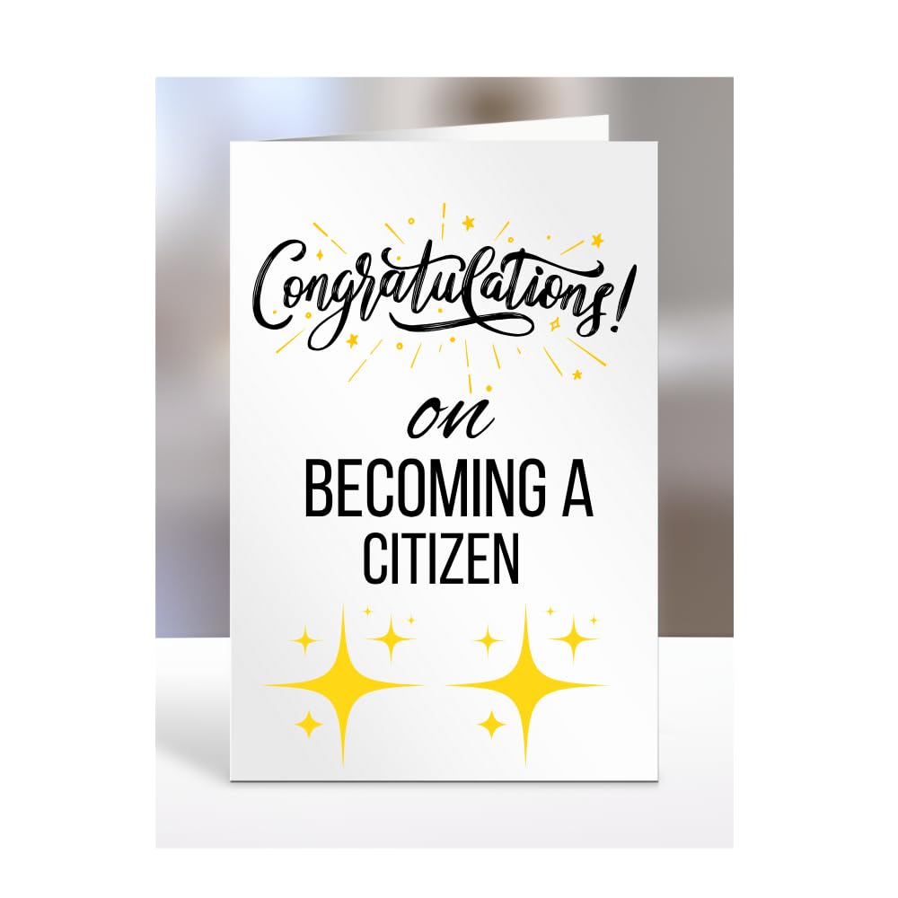 Congratulations on becoming a Citizen card, Gifts for Men, Women, Presents for Christmas, A5-79_45 โ image 1